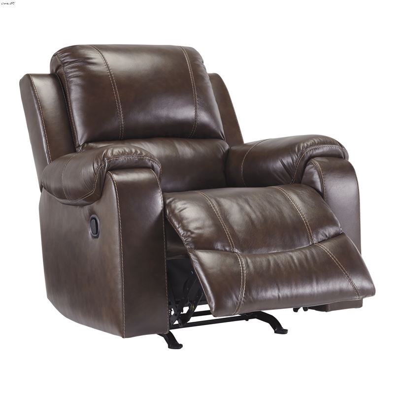 Rackingburg Mahogany Leather Manual Recliner Chair