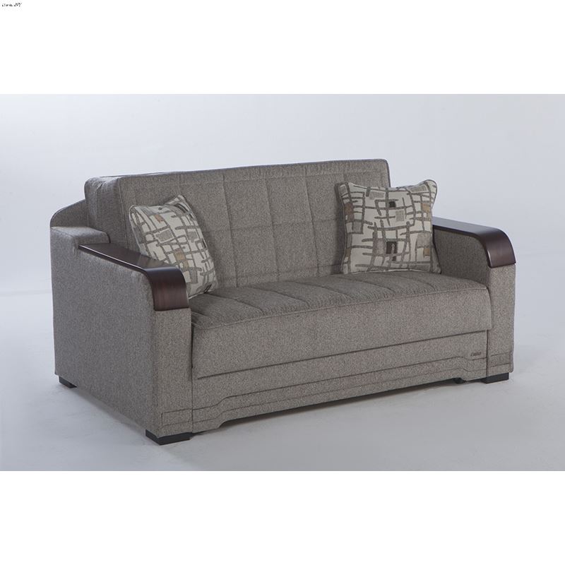 Willow Love Seat Sleeper in Aristo Light Brown by 