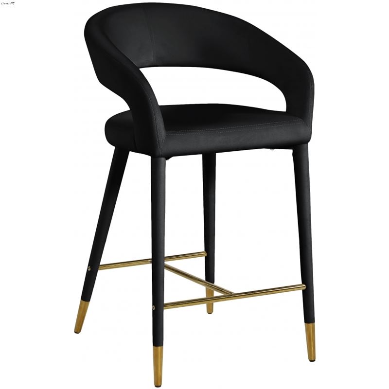 Destiny Cream Velvet Counter Stool