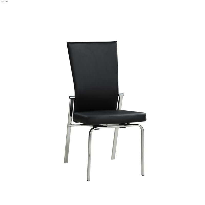 Molly Black Dining Side Chair with Adjustable Back