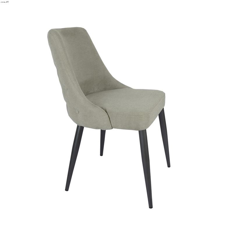 Aviano Beige Upholstered Curved Back Dining Chair