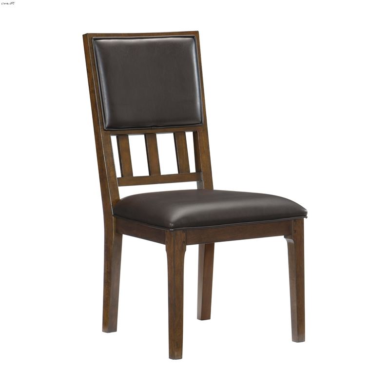 Frazier Park Brown Cherry Upholstered Dining Side