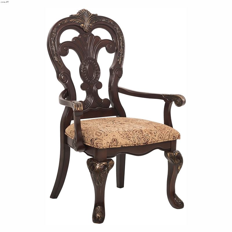 Deryn Park Cherry Carved Back Dining Arm Chair 224