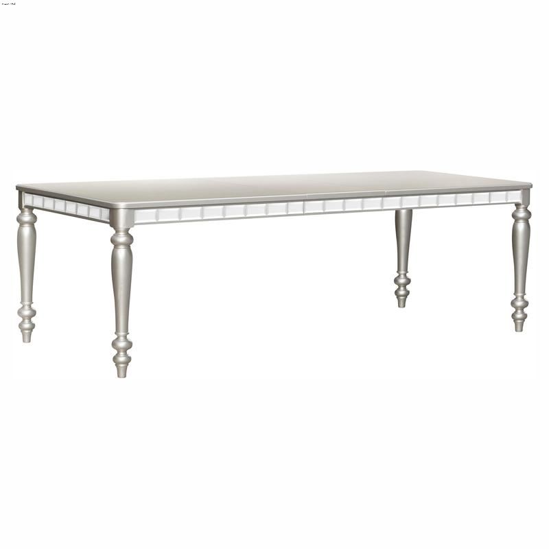 Orsina Silver Mirrored Dining Table 5477N-96 by Ho