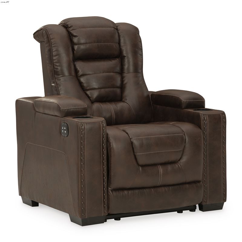 Owner's Box Thyme Leather Power Recliner