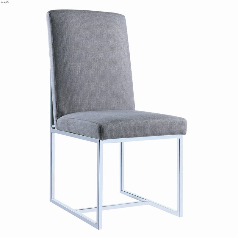 Mackinnon Grey Fabric Dining Chair 107143 - Set of