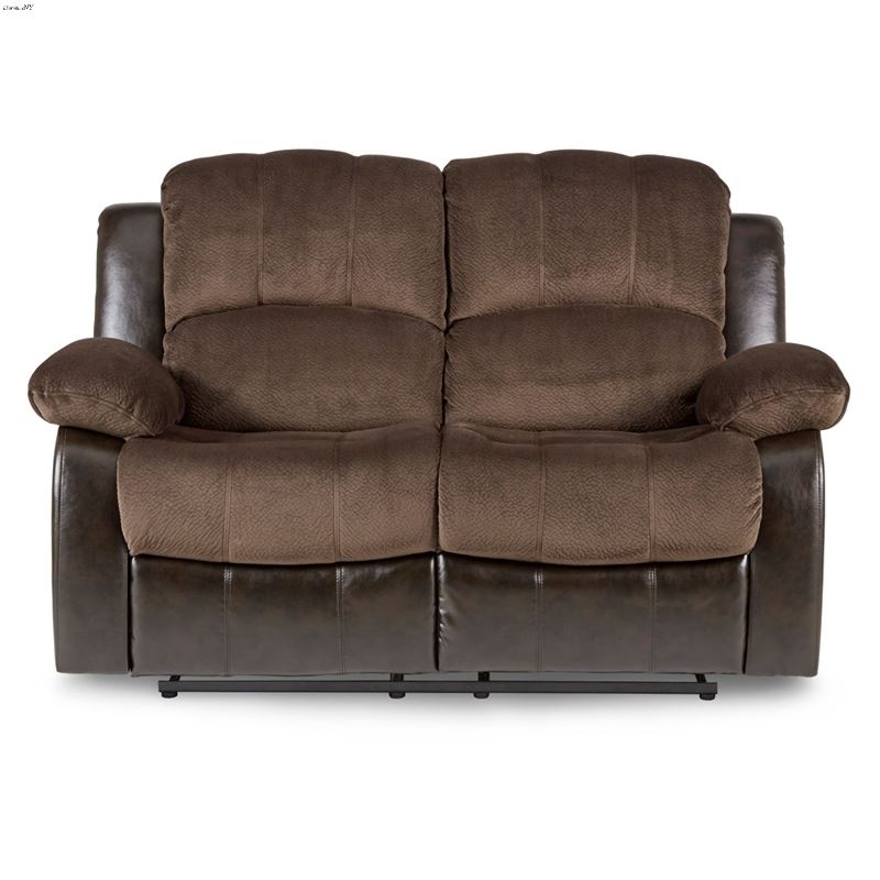Granley Chocolate Reclining Loveseat 9700FCP-2 by