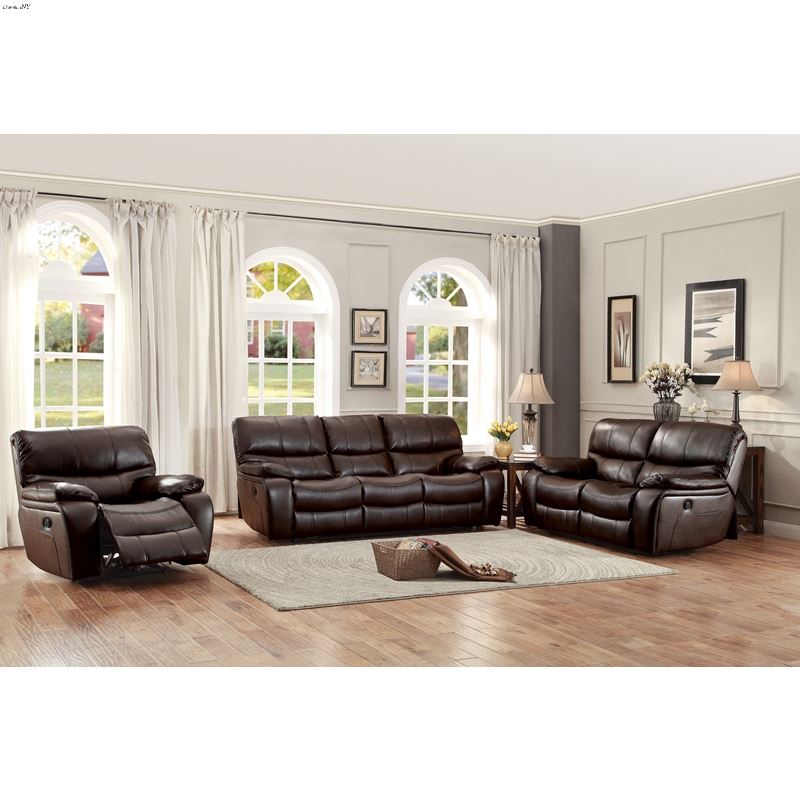 Pecos Brown Leather Power Reclining Collection 848