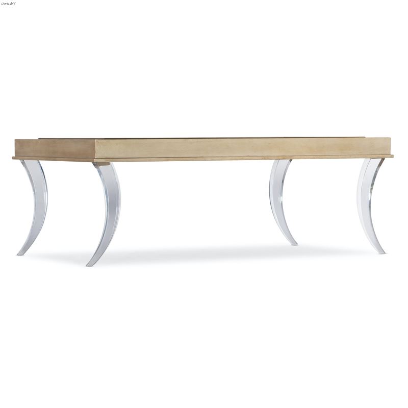 Melange Molina Cocktail Table with Arylic Legs 638
