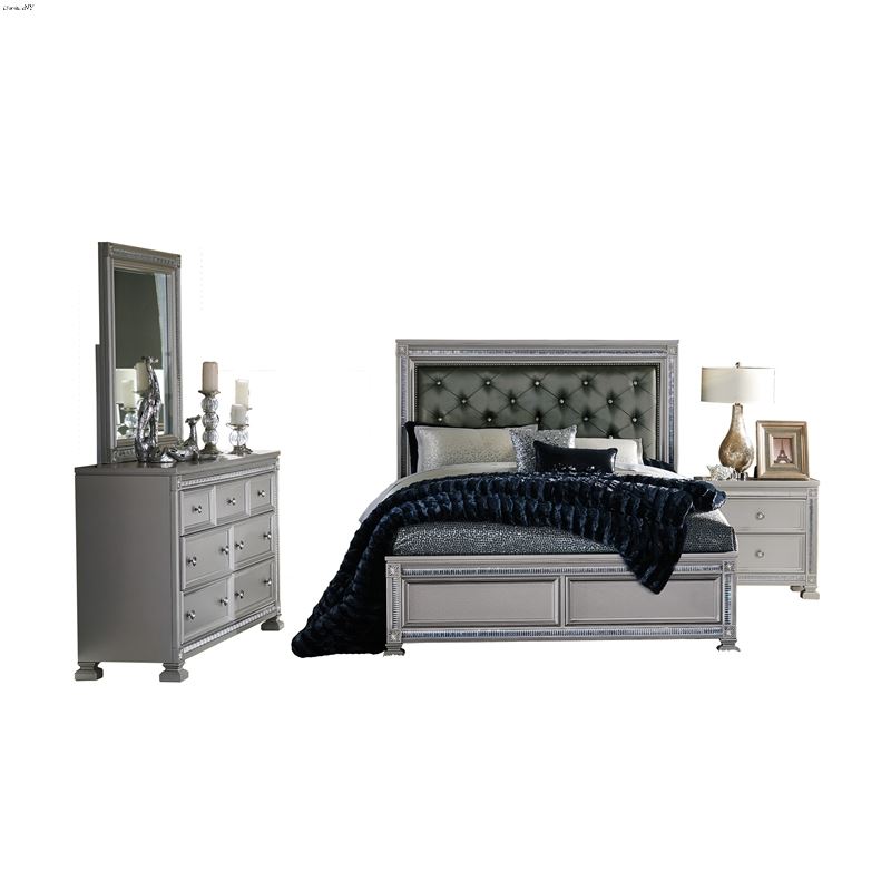 The Bevelle Collection 1958 4pc King Bedroom Set