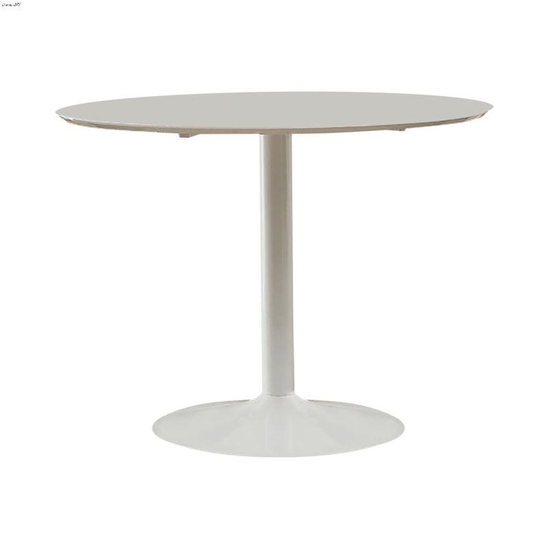 Lowry White 40 inch Round Dining Table 105261