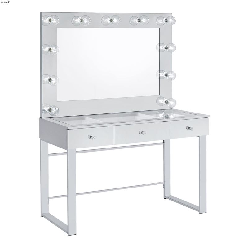 Umbridge White Vanity Set with Lighting Mirror 935