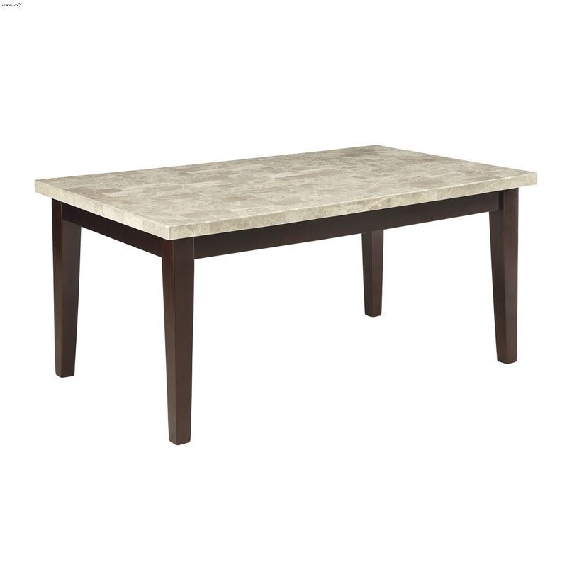 Decatur Beige Marble Top Dining Table 2456-64WM by