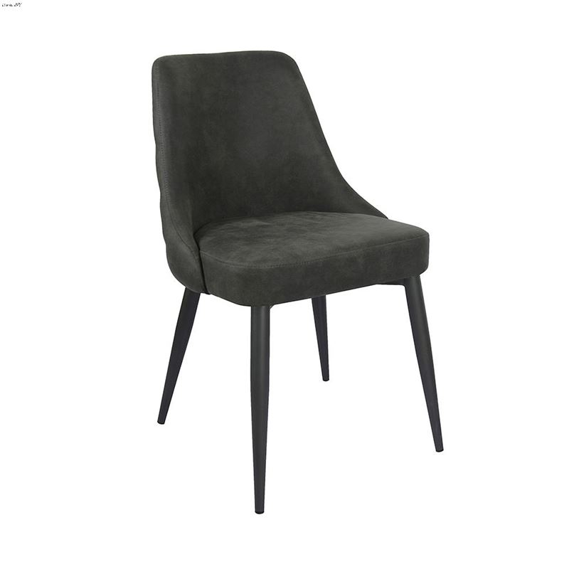 Aviano Grey Upholstered Curved Back Dining Chair 1
