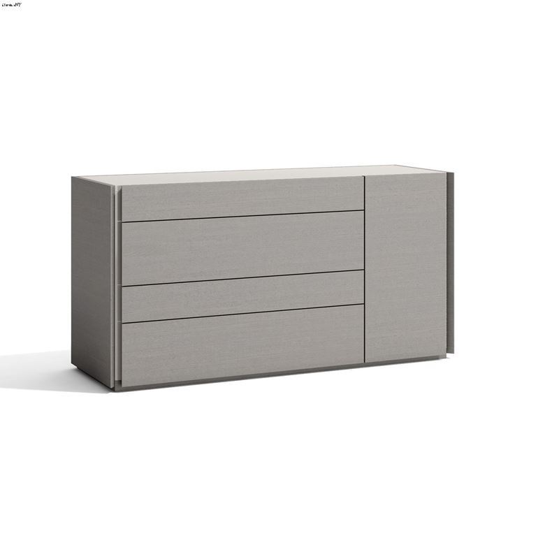 Faro Grey and Grey 5 Drawer Premium Dresser