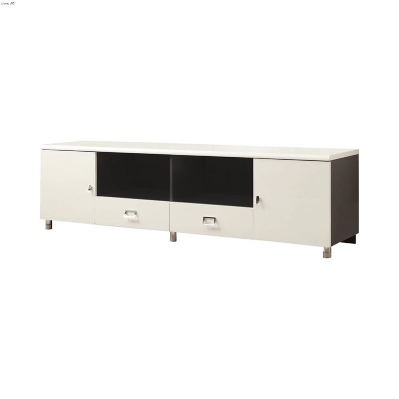 Modern White And Grey 71 inch TV Stand 700910