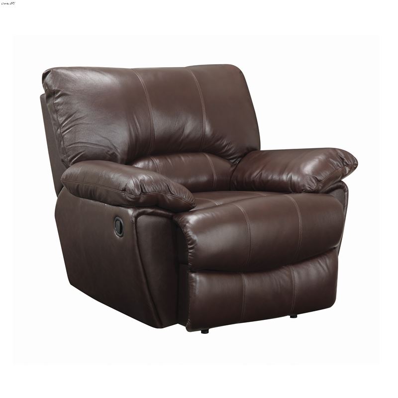 Clifford Chocolate Leather Reclining Chair 600283
