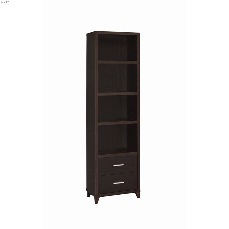 Cappuccino 2 Drawer Media Tower 700882