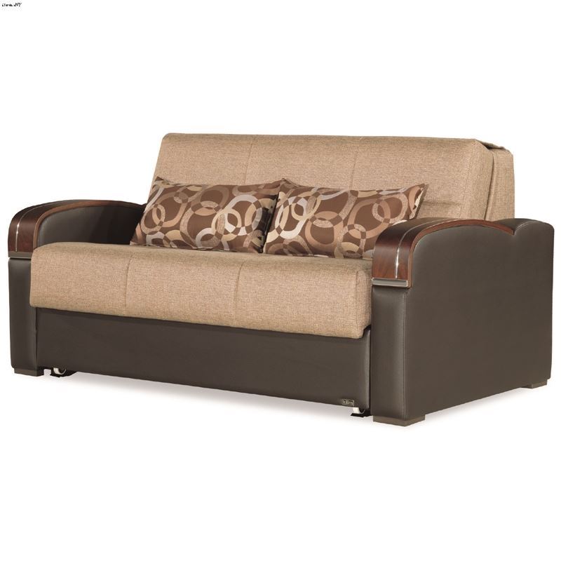 Sleep Plus Brown Loveseat Sleeper