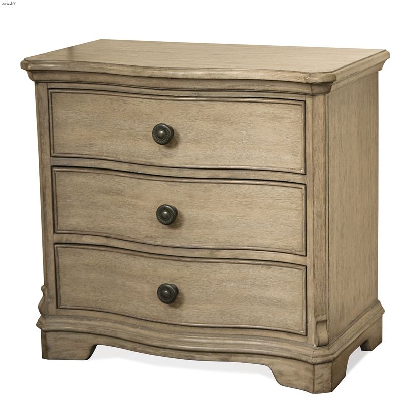 The Corinne 3 Drawer Night Stand in Acacia