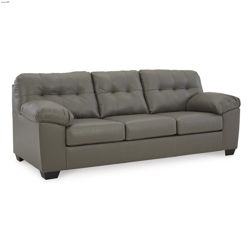 Donlen Grey Leatherette Sofa 59702