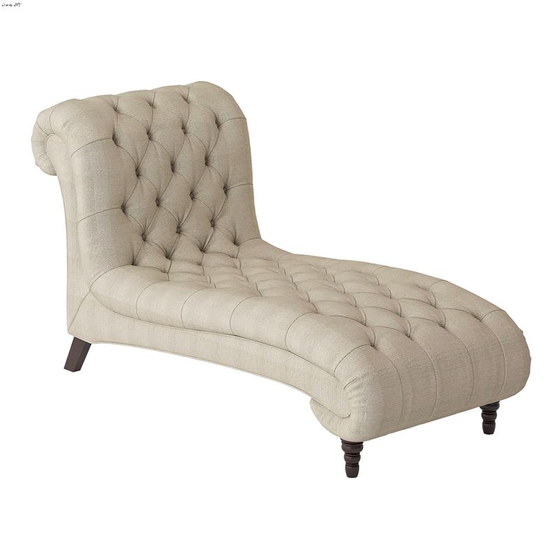 St. Claire Beige Fabric Chaise Lounge 8469-5