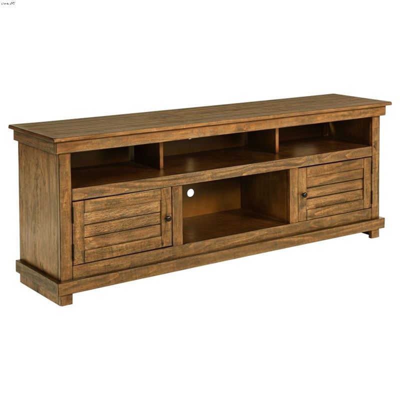 Payne Distressed Brown 70-inch TV Stand Media Cons