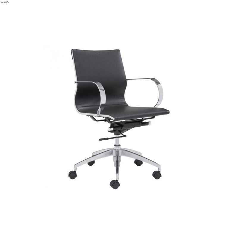 Glider Low Back Office Chair 100374 Black