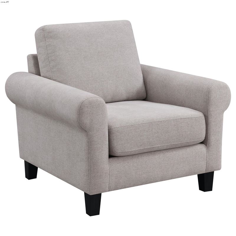 Nadine Oatmeal Fabric Arm Chair 509783