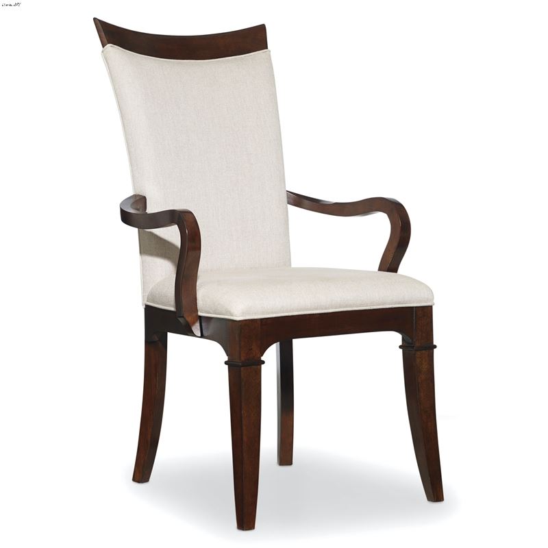 Palisade Walnut Upholstered Arm Chair - Set of 2