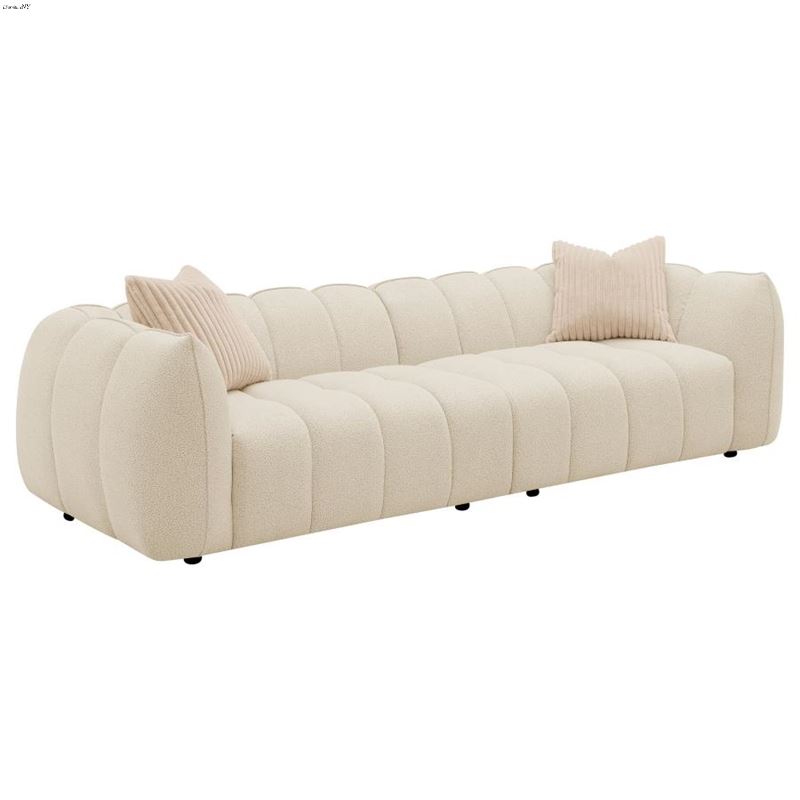 Winchester Sand Pebble Boucle Extra Long Sofa 5039