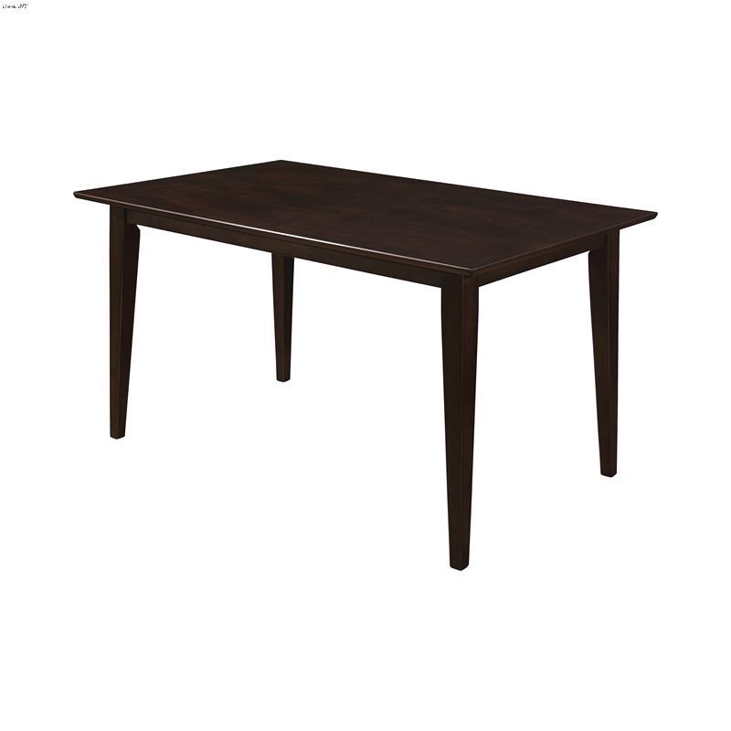 Gabriel Rectangle Dining Table Cappuccino 100771 b