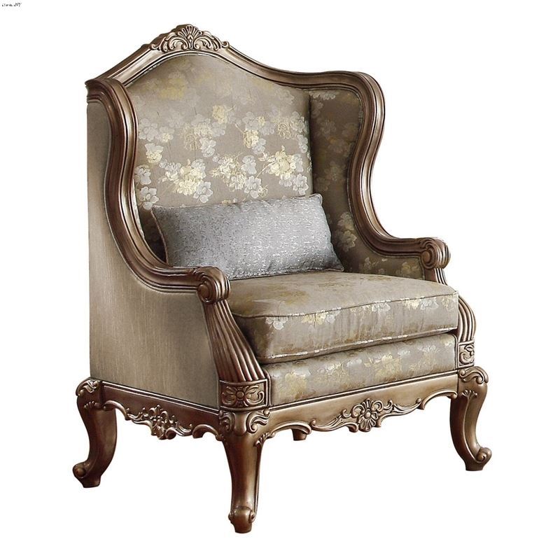 Florentina Dusky Taupe Faux Silk Chair 8412-1