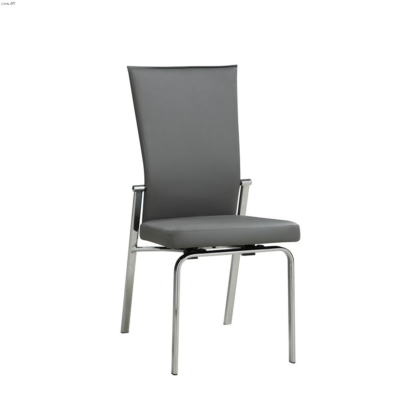 Molly Grey Dining Side Chair with Adjustable Back 