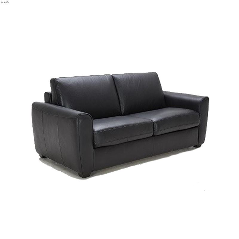 Ventura Black Leather Sofa Bed