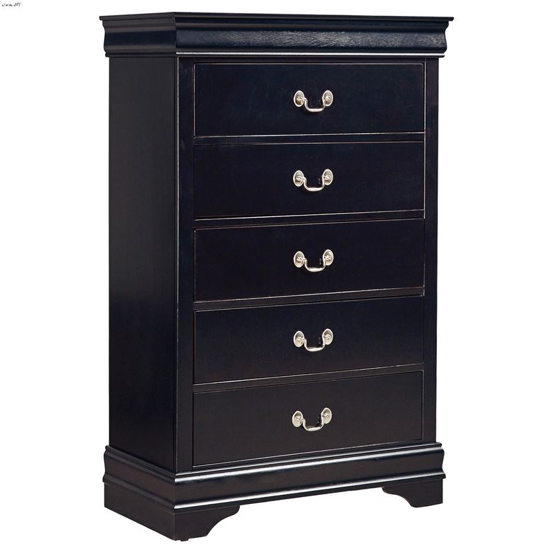 Mayville Black 5 Drawer Chest 2147BK-9