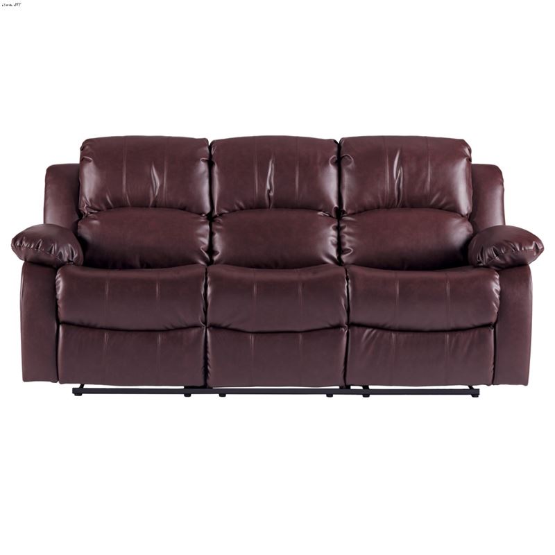 Granley Brown Reclining Sofa 9700BRW-3 by Homelega