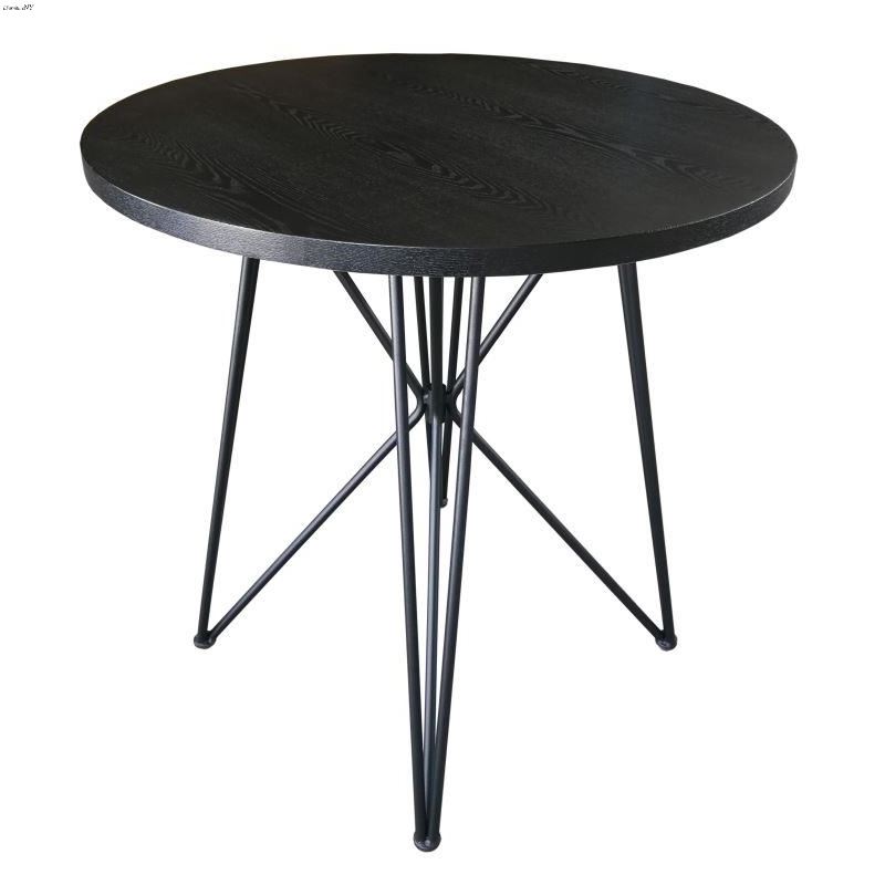 Rennes Black And Gunmetal Round Table 106340