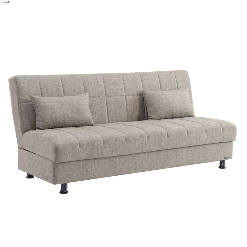 Sasta Brown Convertible Sofa Bed with Storage