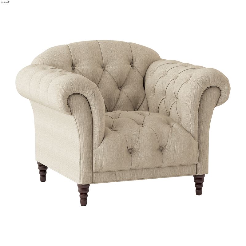 St. Claire Beige Fabric Chair 8469-1