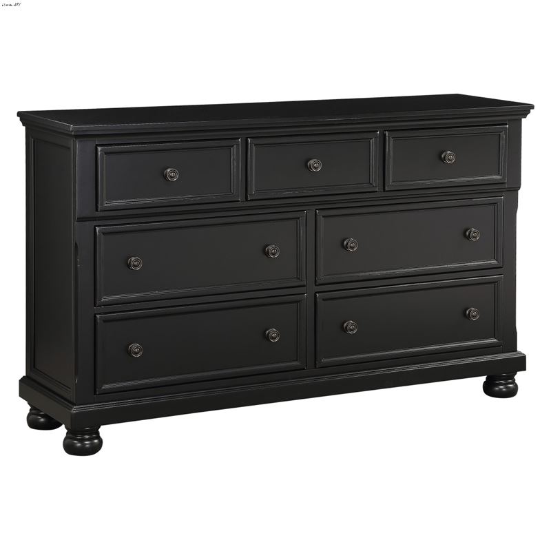 Laurelin Black 7 Drawer Dresser 1714BK-5
