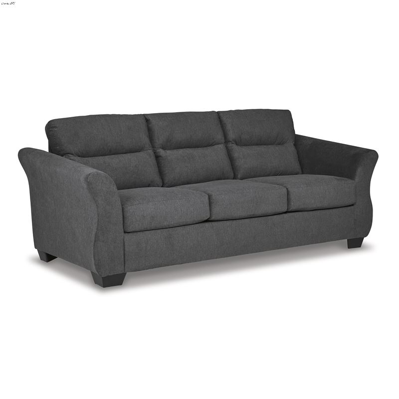 Miravel Gunmetal Fabric Queen Sofa Bed 46204