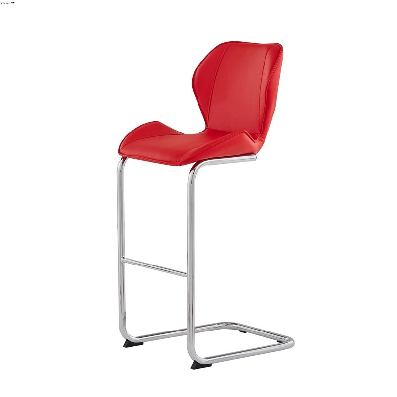 Modern Red Bar Stool D1446 by Global Furniture USA