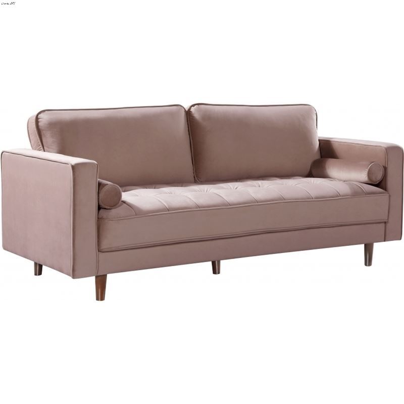 Emily Pink Velvet Tufted Sofa