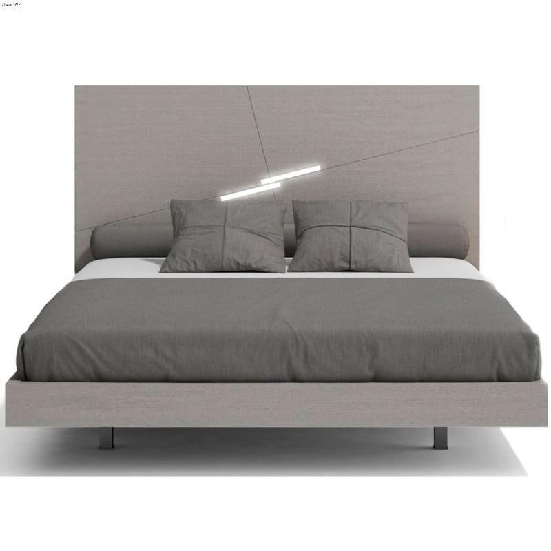 Faro Grey Premium Panel Platform Bed