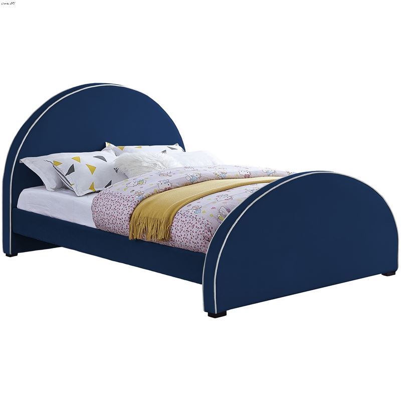 Brody Navy Velvet Bed