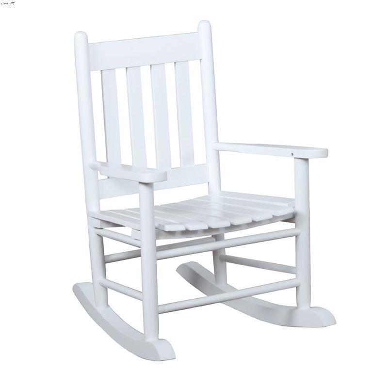 Annie Youth White Wood Rocking Chair 609450