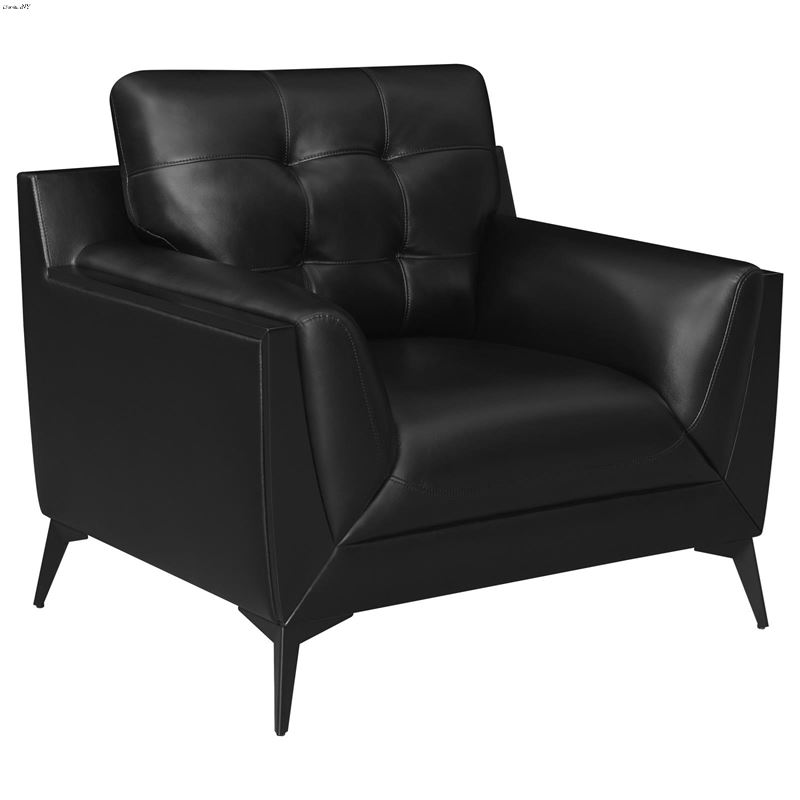 Moira Black Tufted Chair 511133