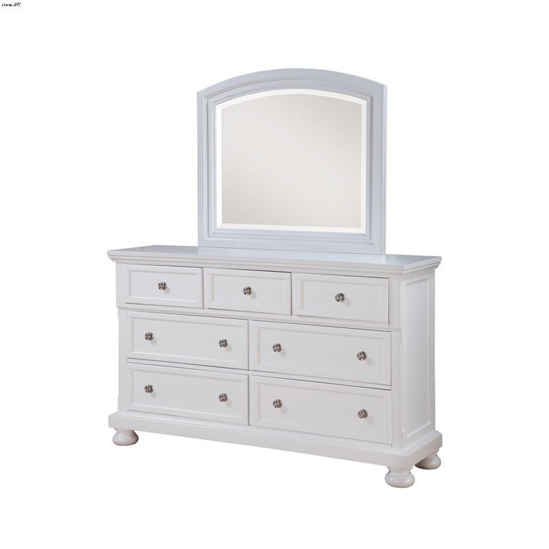 Port White Bedroom Dresser + Mirror G7075A