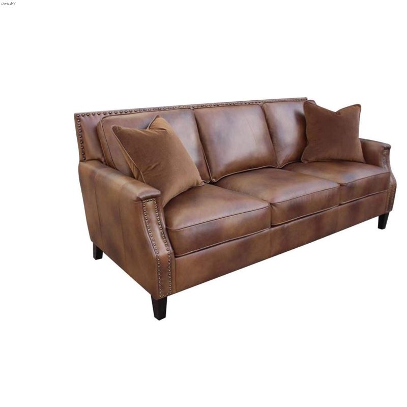 Leaton Brown Sugar Leather Sofa 509441